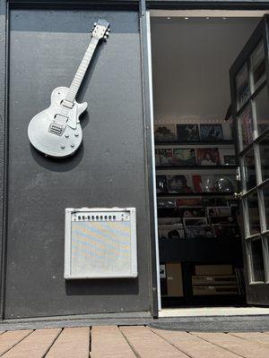 Entrance to Rockin' Ruby's Records - Bainbridge Island