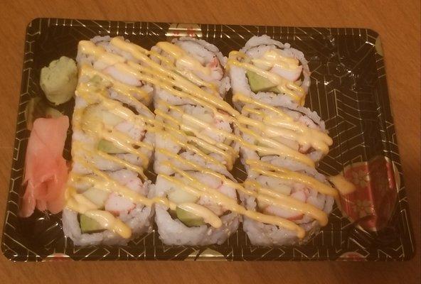 spicy California roll