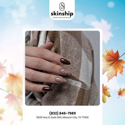 Enjoy the peaceful vibe of autumn with a relaxing nail appointment. We can't wait to see you!