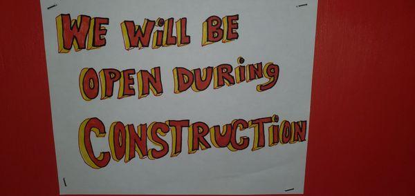 Tribute bookstore is still open under construction enter from Wilson road You're allowed to drive through the road closed Signs