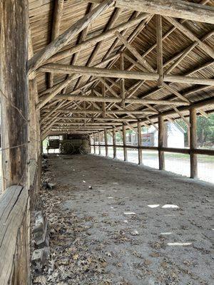 Inside carriage house