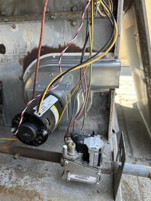 Replace new induce draft motor.