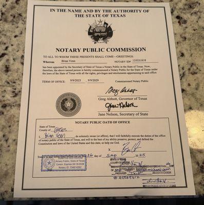 Brian Venn Mobile Notary Public
