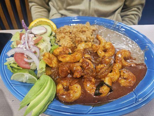 Hot shrimp very juice tasty delicious