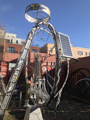 Golden Anvil Sculptures