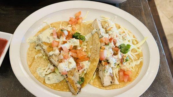 Fish Tacos Plate- grilled