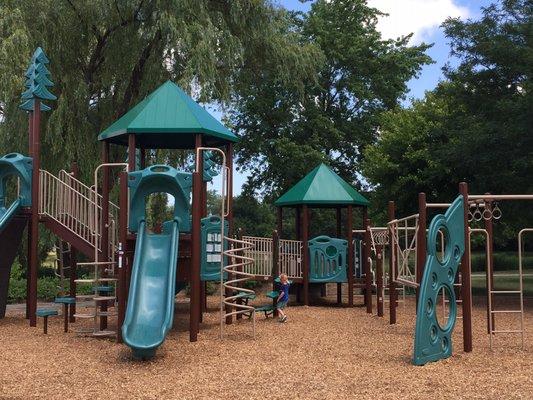 Nice playground, next to other activities