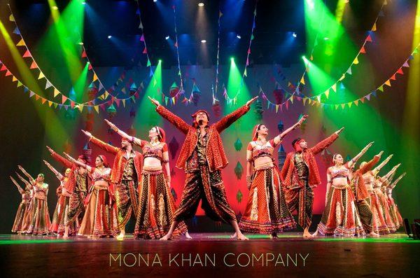 The company dancers celebrating the joyous Gujarati kite festival on stage in 'Kai Po Che' during America's Got Bollywood, Spring 2017!