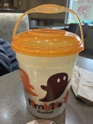 The best bucket of ghosty Timbits ever!