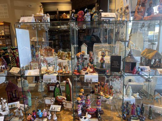 Neat Nativity sets on display