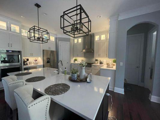 Finished kitchen.