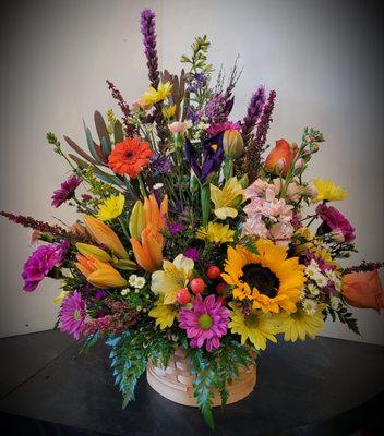 A sample of custom designed arrangement- each made to order, and each unique