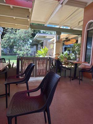 Patio seating area