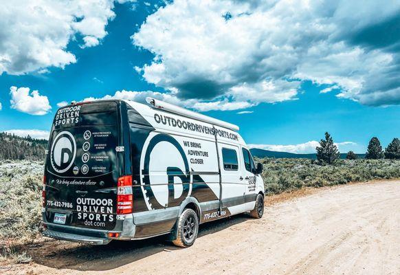 Outdoor Driven Sports on the move -- providing mobile ski & snowboard tuning across Reno and Tahoe.
