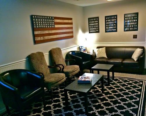 Our new waiting area