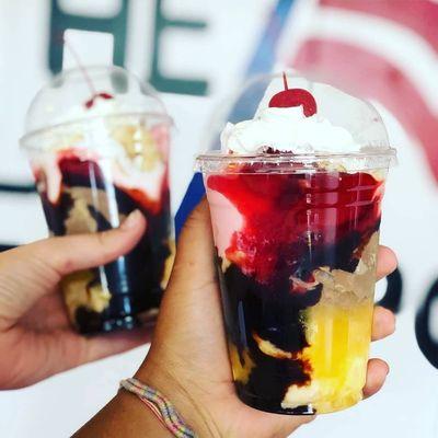 Upside Down Banana Split