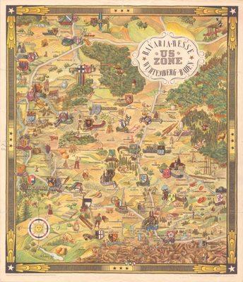 East/West Germany circa 1950. This reduced file size image does not do the high-res image justice.