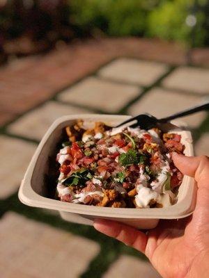 Nighttime after an LAFC game (they stayed open past hours) & tried the Chicken Bowl, & holy crap this was more delicious than anticipated!