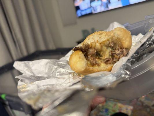 Cheesy Cheesesteak very good