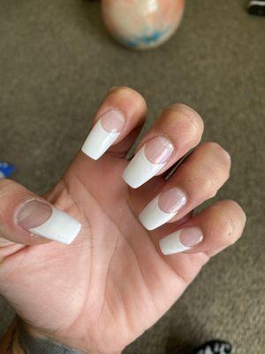 White tip nails