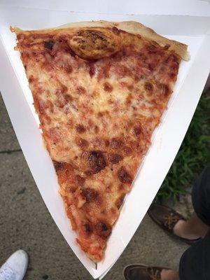 $1 pizza slice.
