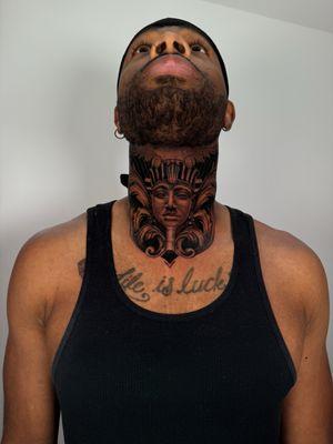 Neck tattoo 1st session (not finished product)