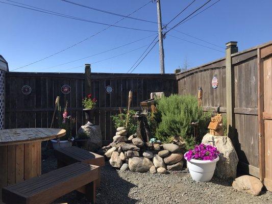 Very nice outdoor area.