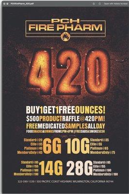 Make sure you stop by for 4/20 to check out all the best deals, giveaway, and more!!