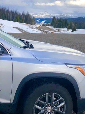 The GMC Acadia we rented with AWD was the perfect solution for a Memorial Day getaway to Jackson Hole.