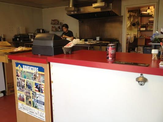 You can see them prepare your food.