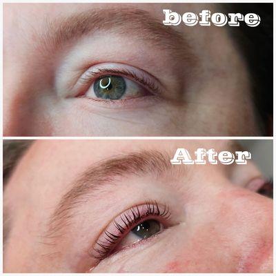 Lash lift and tint