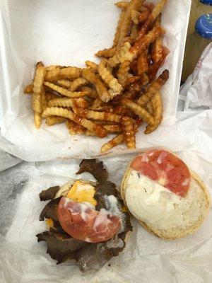 Their "Gyro Cheeseburger"