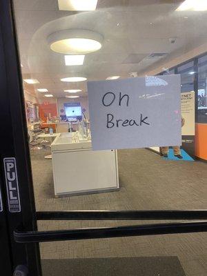 I guess there's only one employee that works at this location during store hours?