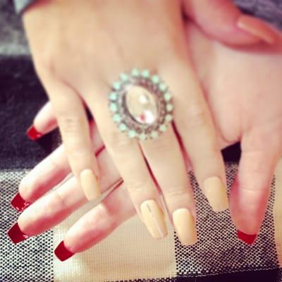 Nail Rendezvous Brookfield 
Gel Full set w/ gel polish (shellac)