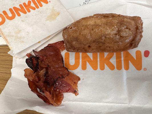 That's the bacon. I remember long sticks. Crispy Not this chewy blob.