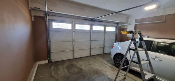 The new spring set installed