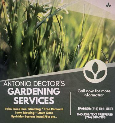 Antonio’s Gardening Services