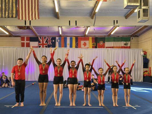 Level 3 TeamGym Fuzzy Sock Meet in Fallbrook