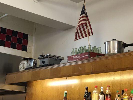 Memorabilia all over the place.