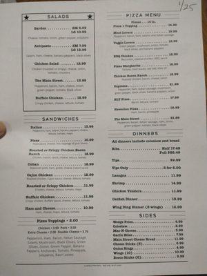 Menu 2/25