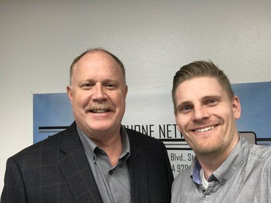 Gary Boyce (Owner) and Joe Olson (Network Engineer)