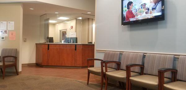 Reception and waiting room