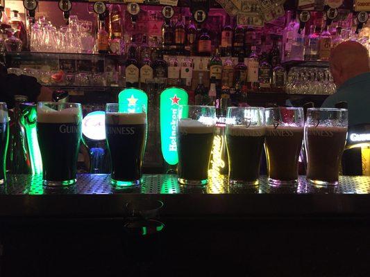 Guinness waiting for the second pour at O'Donoghues Bar in Dublin. One of the best places for a traditional music sesiun!