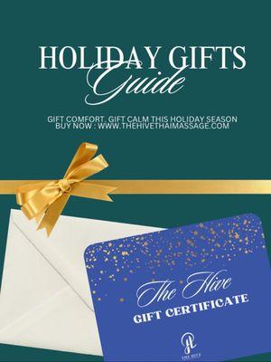 Looking for the perfect holiday gift ?We are here for you at The Hive Thai Masssge