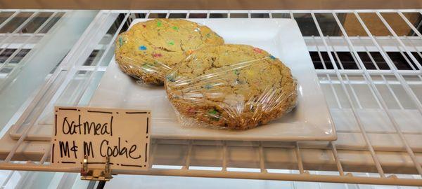 Cookies are incredibly large & delicious