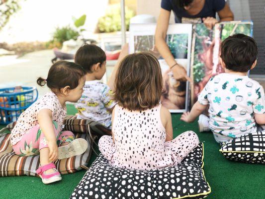Reading is part of our daily activities. Here we were exploring our giant Wild Animals book