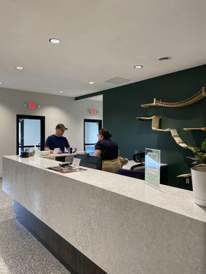 Reception desk