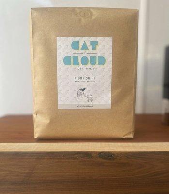 They partnered up with Cat & Cloud for their espresso beans.