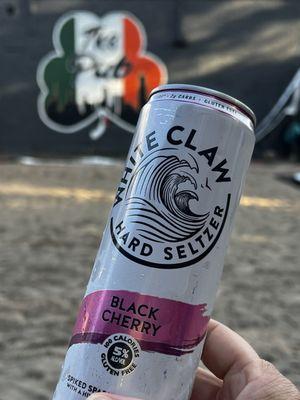 They serve black cherry White Claws!