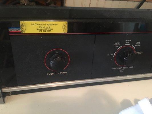 Old dryer working like new!